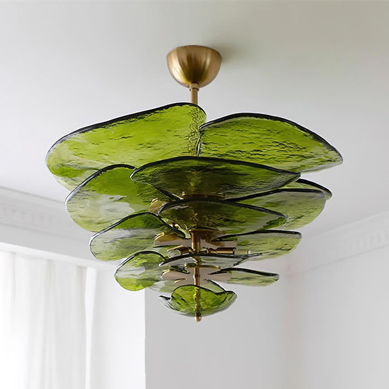 Petals Gold Murano Glass Chandelier