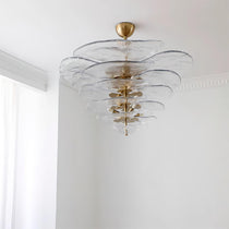 Petals Gold Murano Glass Chandelier