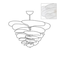 Petals Gold Murano Glass Chandelier