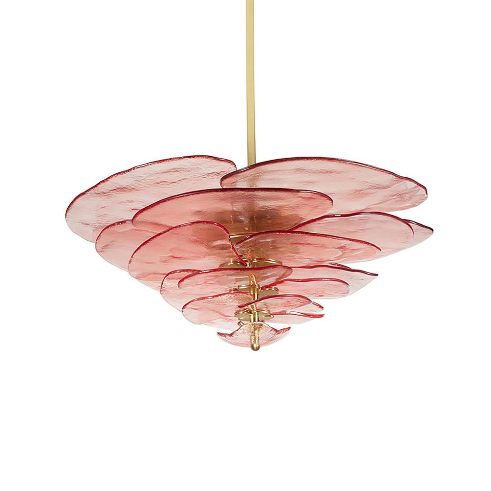 Petals Gold Murano Glass Chandelier