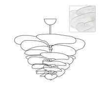 Petals Gold Murano Glass Chandelier