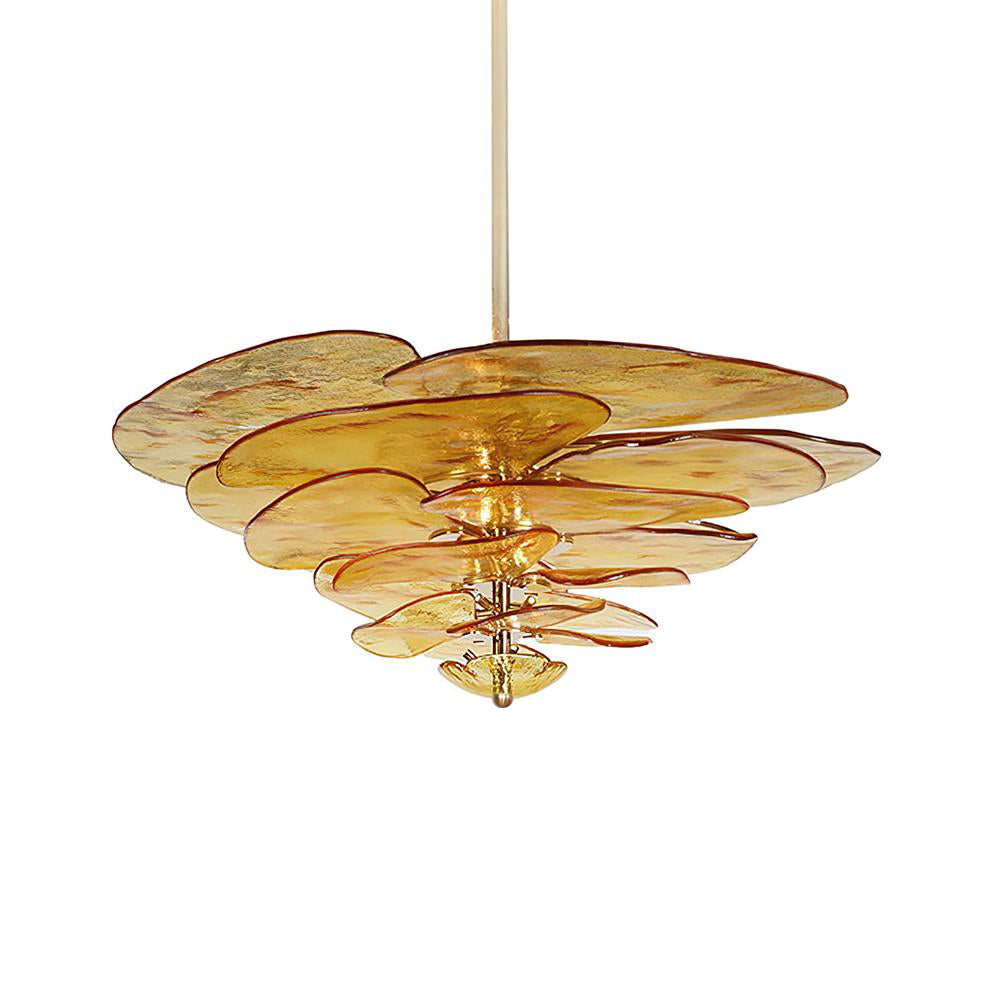 Petals Gold Murano Glass Chandelier
