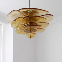 Petals Gold Murano Glass Chandelier