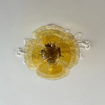 Petals Gold Murano Glass Chandelier