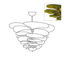 Petals Gold Murano Glass Chandelier