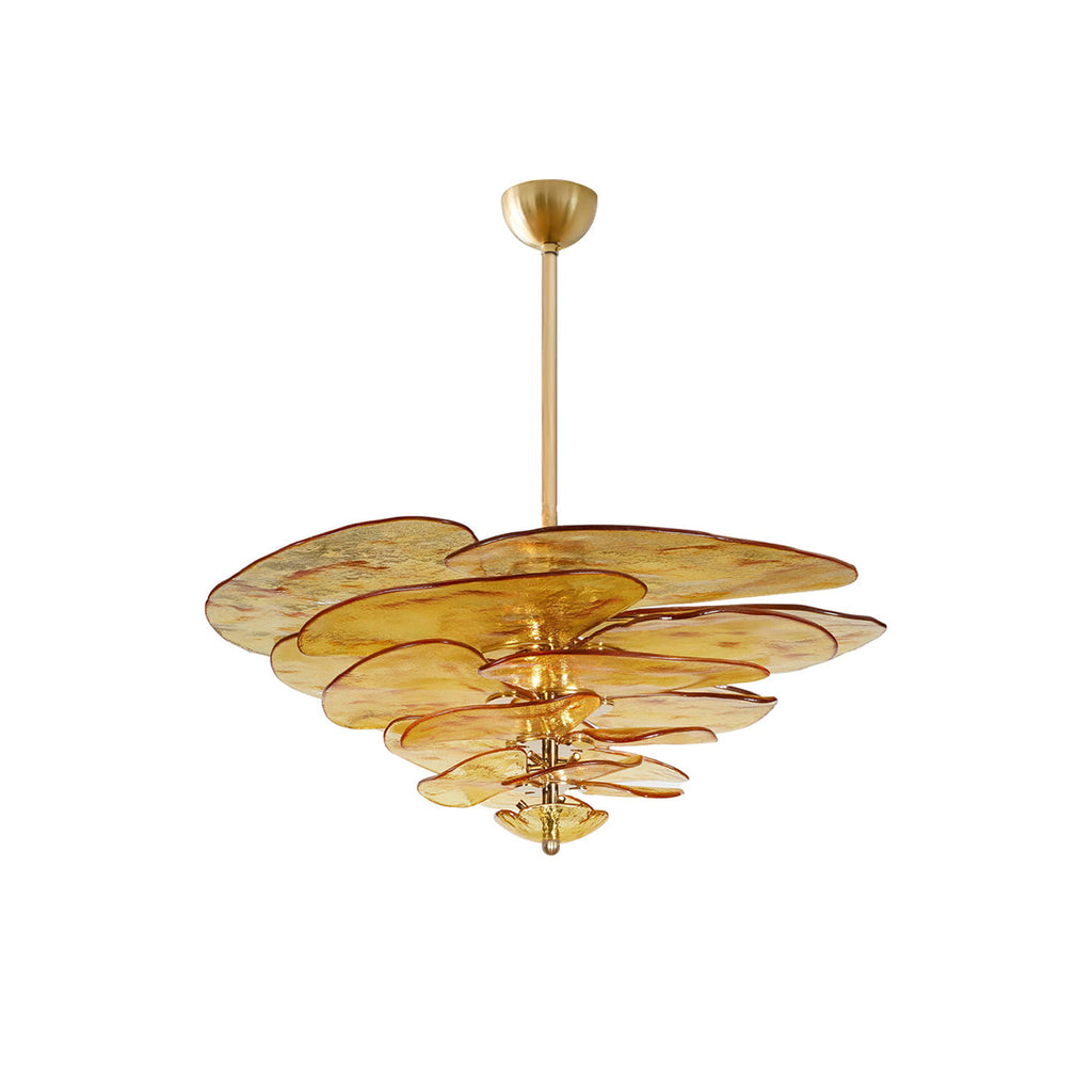 Petals Gold Murano Glass Chandelier