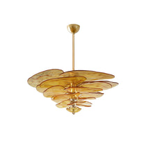Petals Gold Murano Glass Chandelier