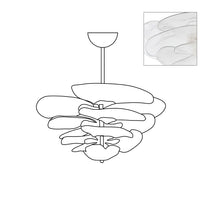 Petals Gold Murano Glass Chandelier