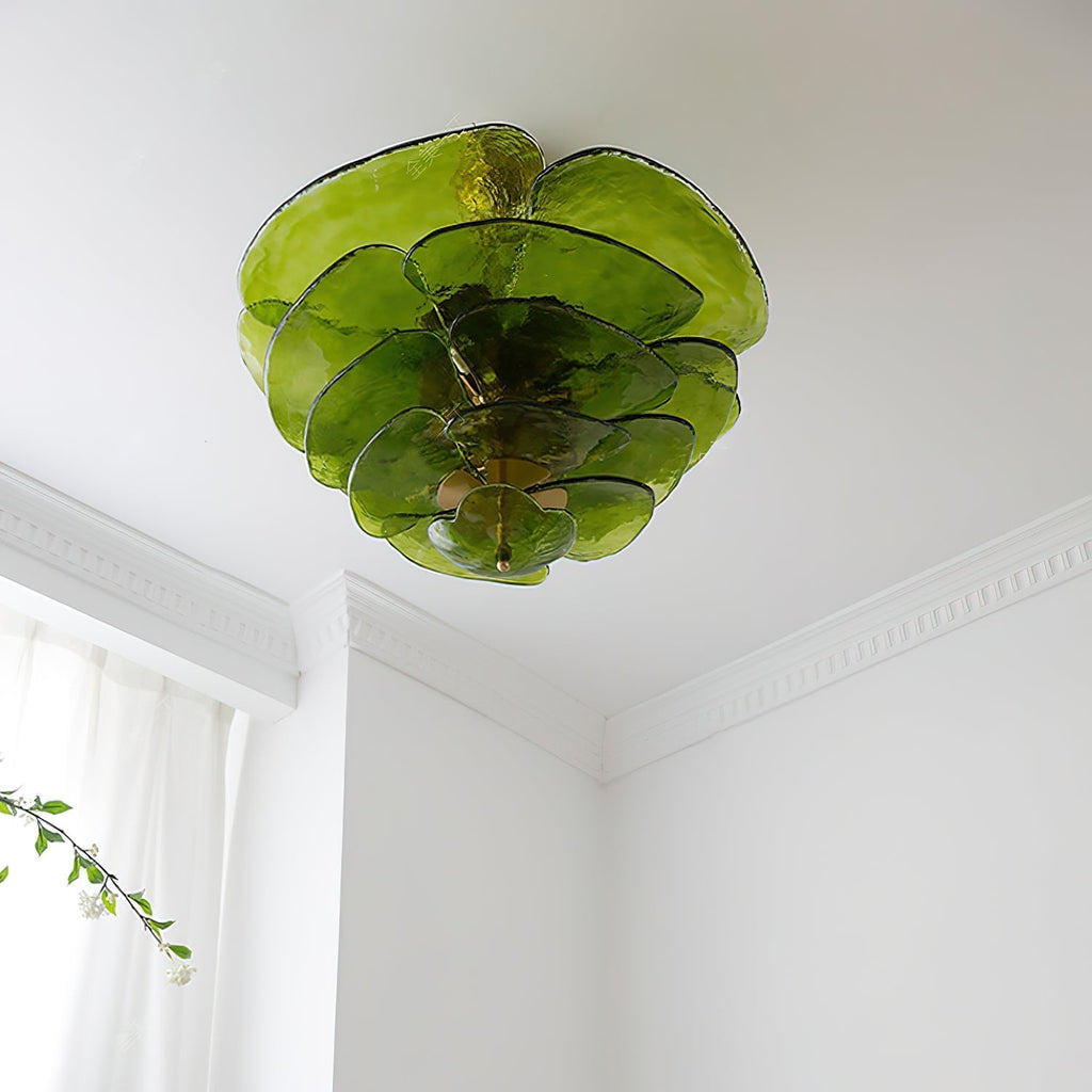 Petals Gold Murano Glass Chandelier