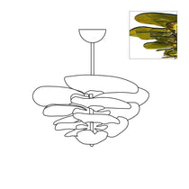 Petals Gold Murano Glass Chandelier