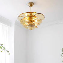 Petals Gold Murano Glass Chandelier