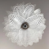 Gorgeous Murano Felci Transparent Glass Chandelier