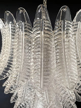 Gorgeous Murano Felci Transparent Glass Chandelier