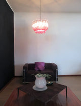 Gorgeous Murano Quadriedri Prisms Chandelier