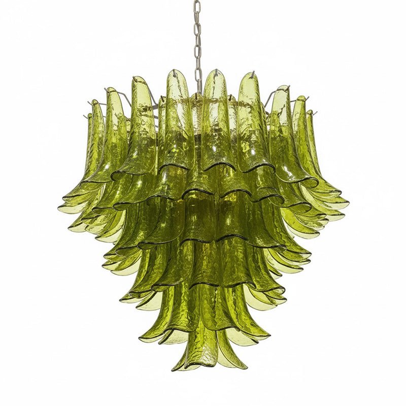 Contemporary Green Petalo Chandelier - CasaraHouse
