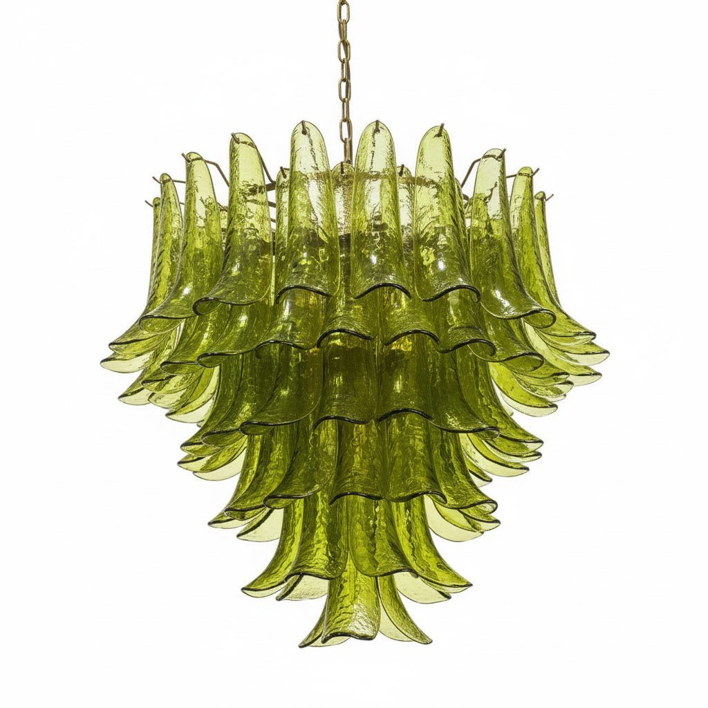 Contemporary Green Petalo Chandelier - CasaraHouse