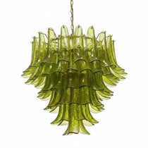 Contemporary Green Petalo Chandelier - CasaraHouse