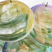 Green Murano Glass Disc Chandelier