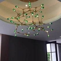 Green Peacock Chandelier