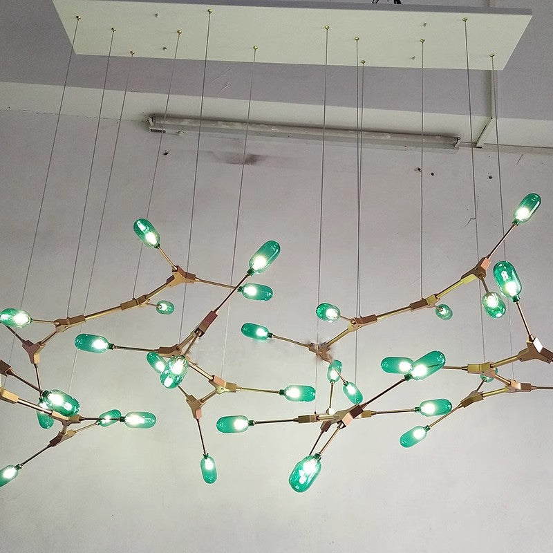 Green Peacock Chandelier Secondary image