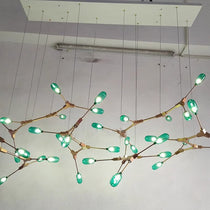 Green Peacock Chandelier