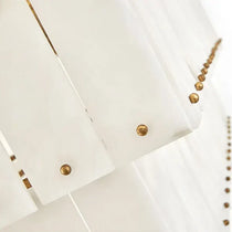 Simone Alabaster Linear 2-Tier Chandelier
