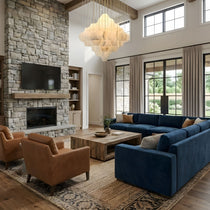 Elegant Hexa Alabaster Cascade Chandelier - CasaraHouse