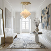 Elegant Hexa Alabaster Cascade Chandelier - CasaraHouse