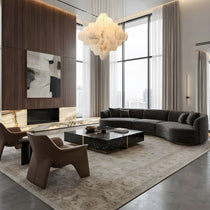 Elegant Hexa Alabaster Cascade Chandelier - CasaraHouse