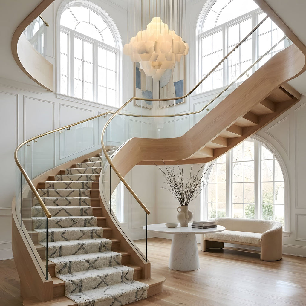 Elegant Hexa Alabaster Cascade Chandelier - CasaraHouse