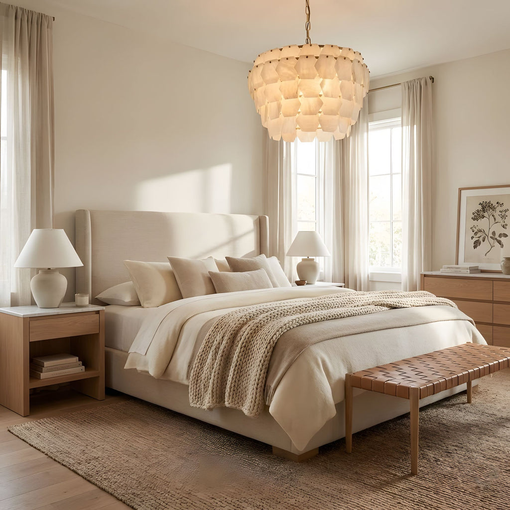 Elegant Hexa Cloud Alabaster Pendant Light - CasaraHouse