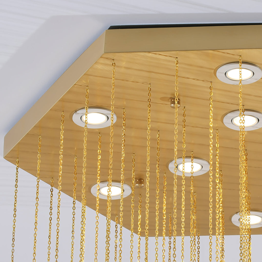 Elegant Hexa Alabaster Cascade Chandelier - CasaraHouse