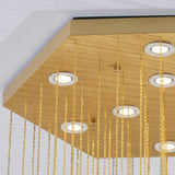 Elegant Hexa Alabaster Cascade Chandelier - CasaraHouse