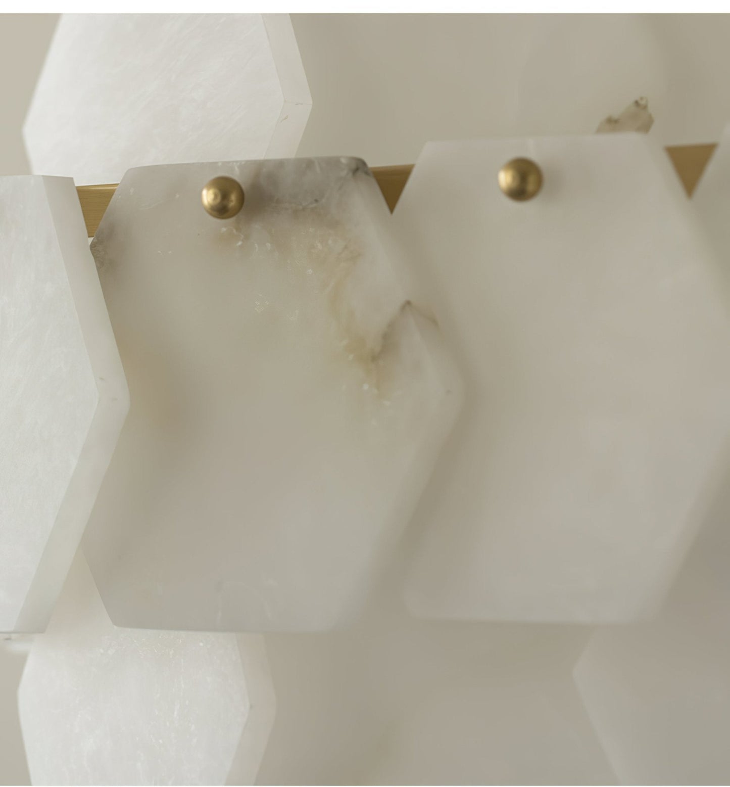 Elegant Hexa Cloud Alabaster Pendant Light - CasaraHouse