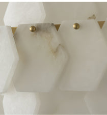 Elegant Hexa Cloud Alabaster Pendant Light - CasaraHouse