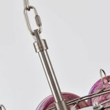 Pink Disc Murano Chandelier