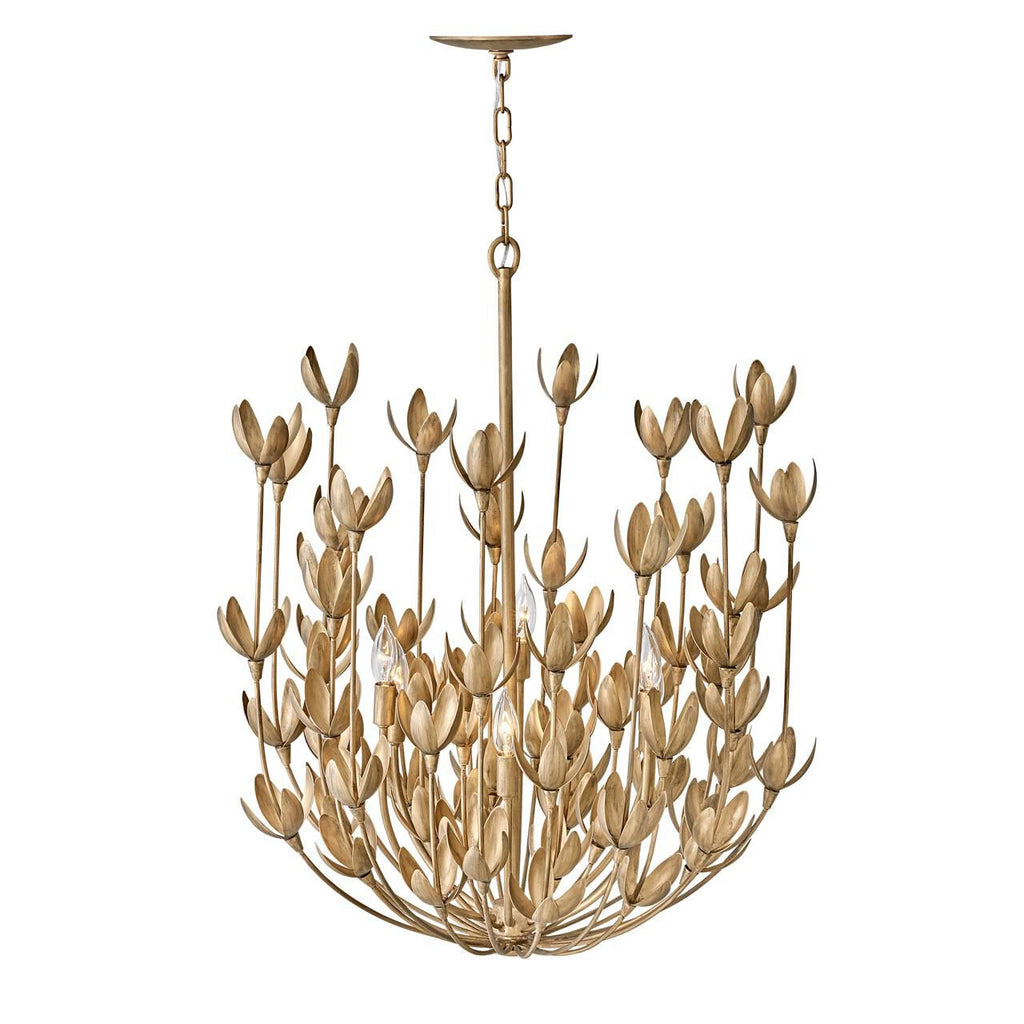 Flora 26 Inch 6 Light Chandelier