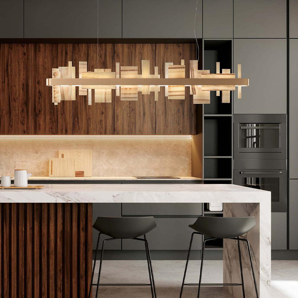Honice Flake LED Alabaster Chandelier