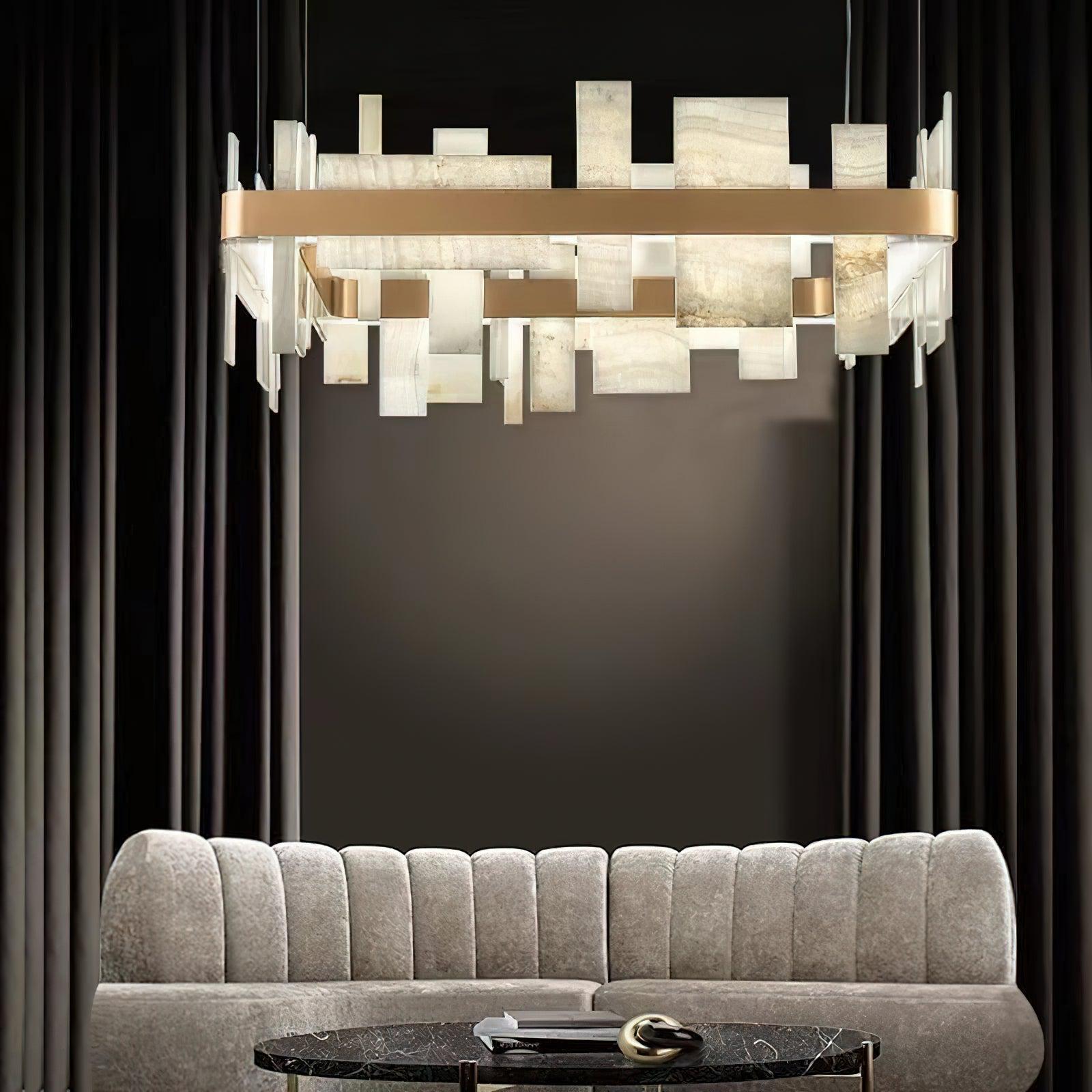 Honice Flake LED Alabaster Chandelier