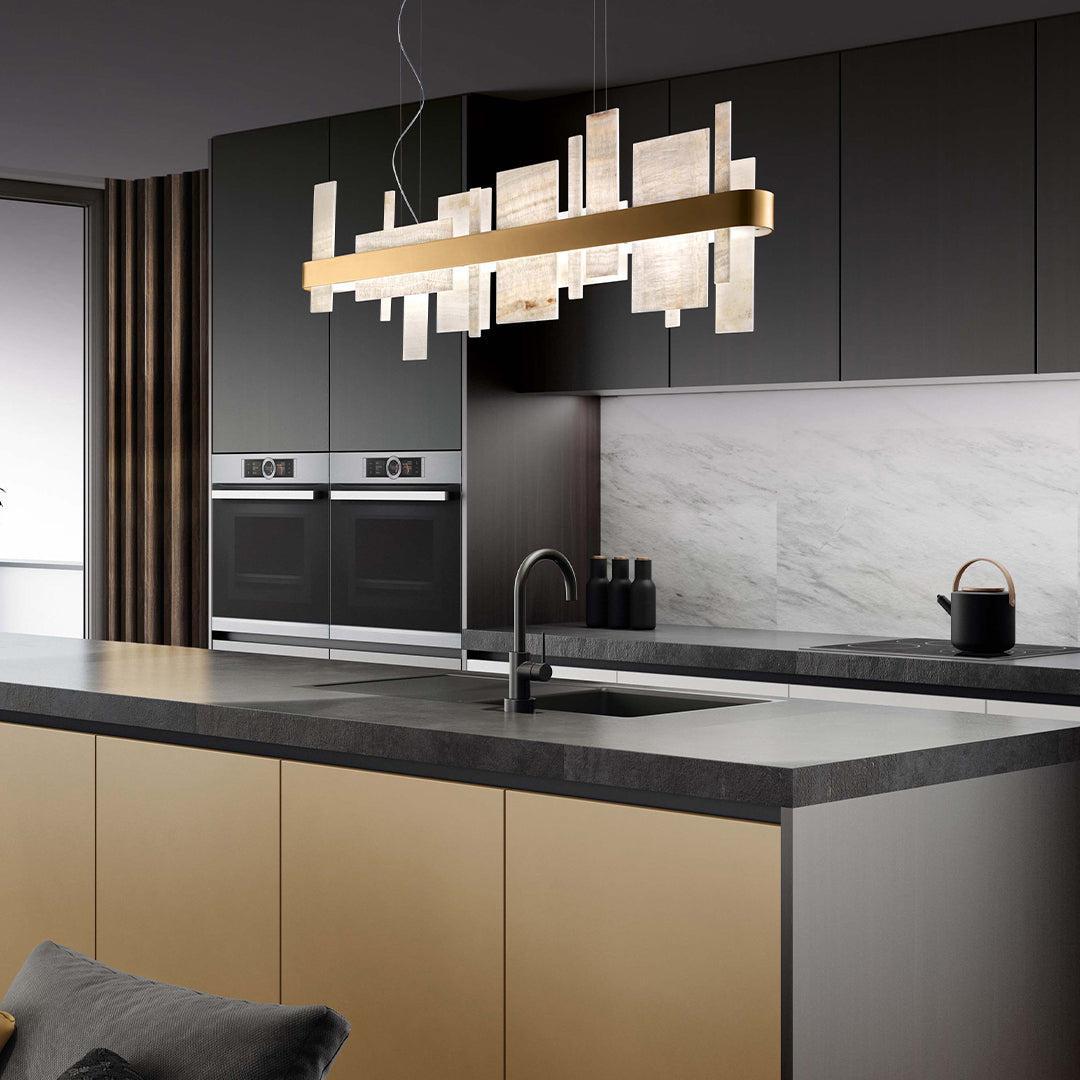 Honice Flake LED Alabaster Chandelier