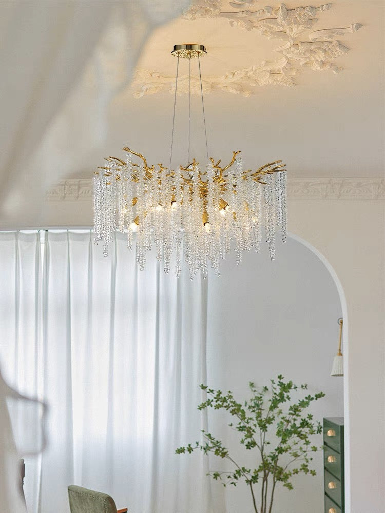 Branch Crystal Icicle Chandelier