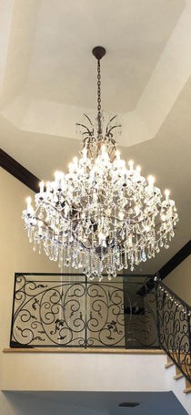 Empire Maria Theresa Crystal Chandelier 60” /50-LIGHT