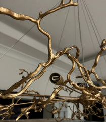 French Branch Elegant Crystal Leaves Chandelier