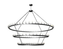 Iron Vintage Barn Metal Castile Three Tier Chandelier Industrial Loft Rustic Lighting W80"
