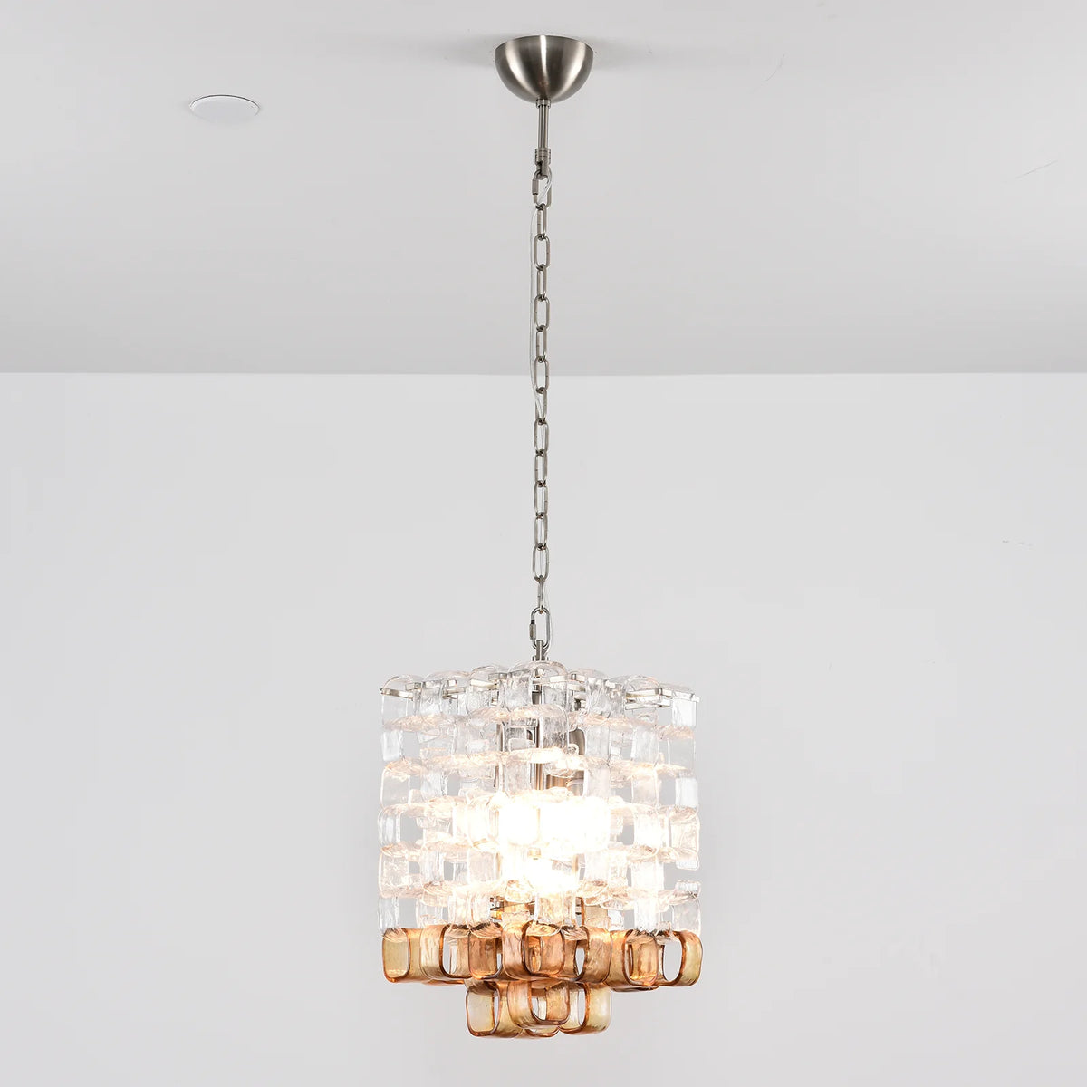 Ice Cube Glass Murano Chandelier