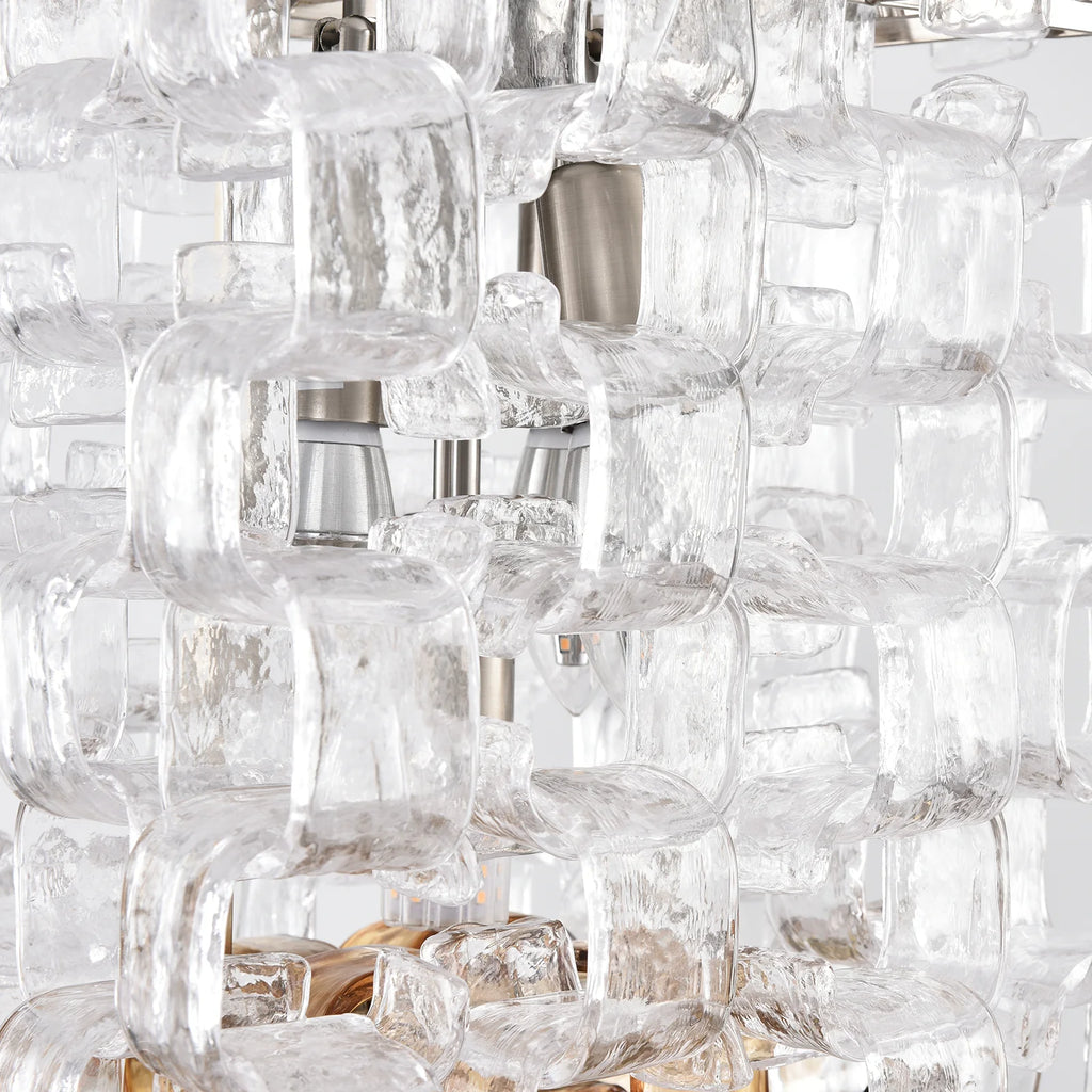 Ice Cube Glass Murano Chandelier