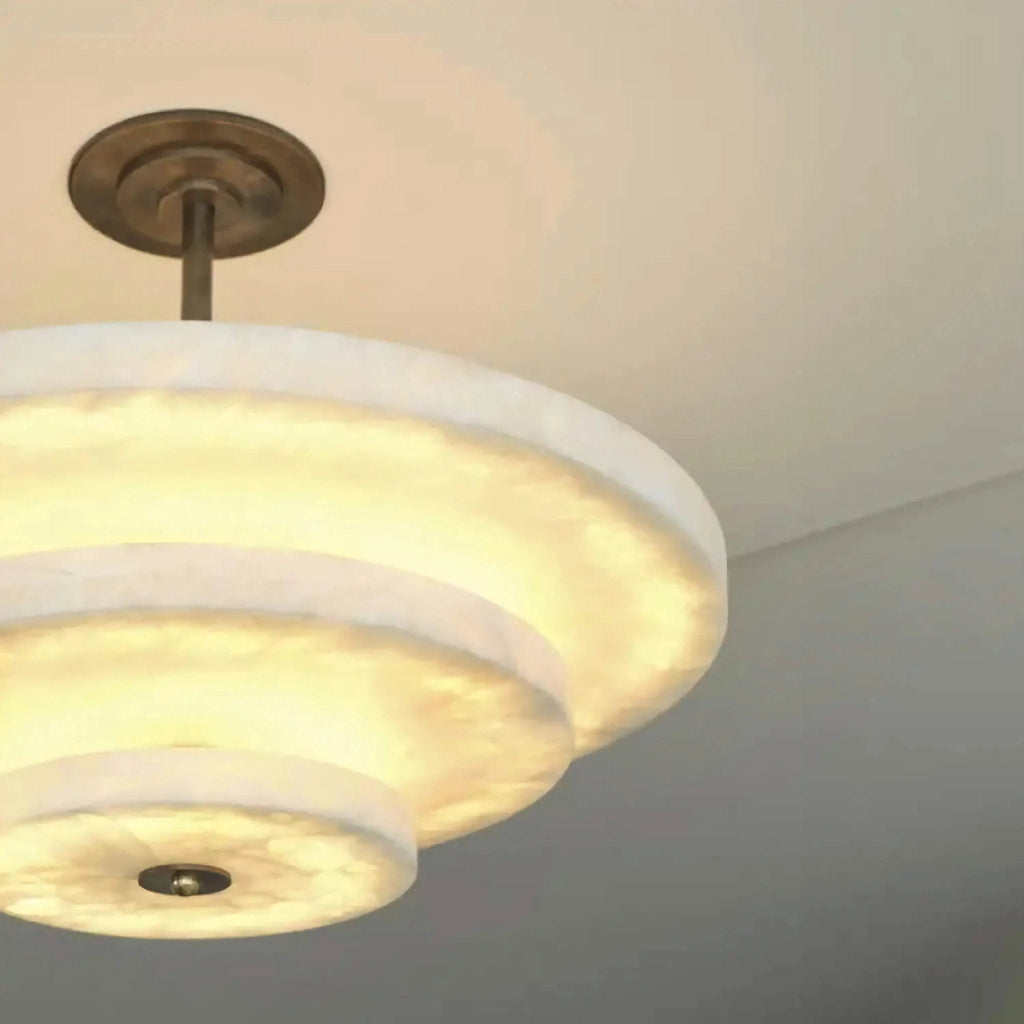 Elegant Ice Queen Alabaster Chandelier - CasaraHouse