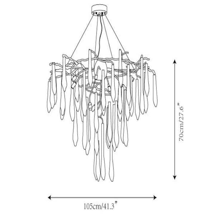 Icicle Crystal Luxury Chandelier