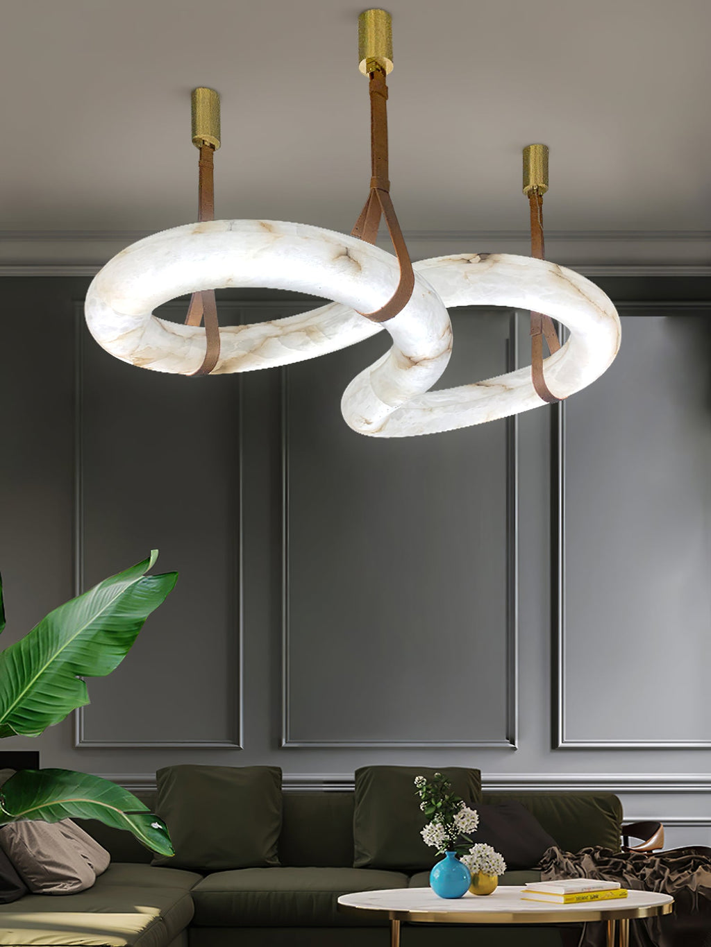 Infinity Alabaster Chandelier