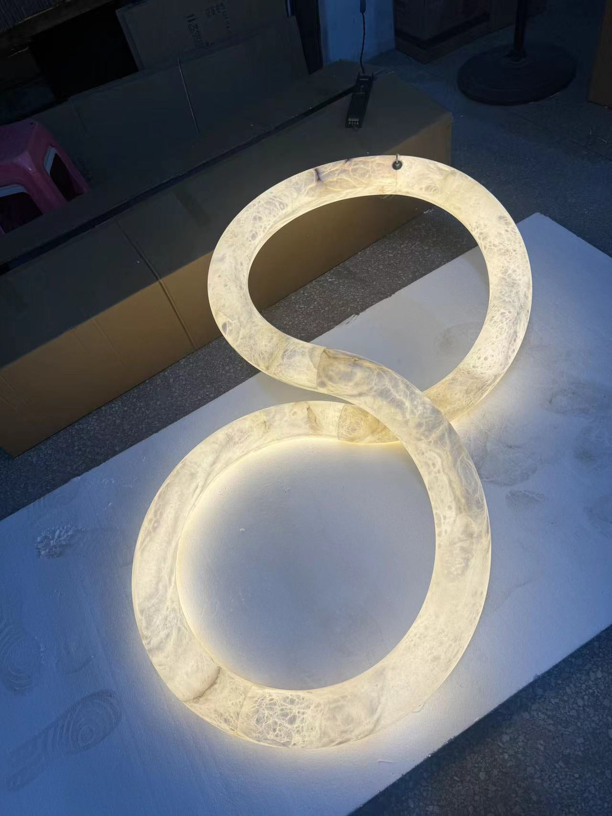 Infinity Alabaster Chandelier